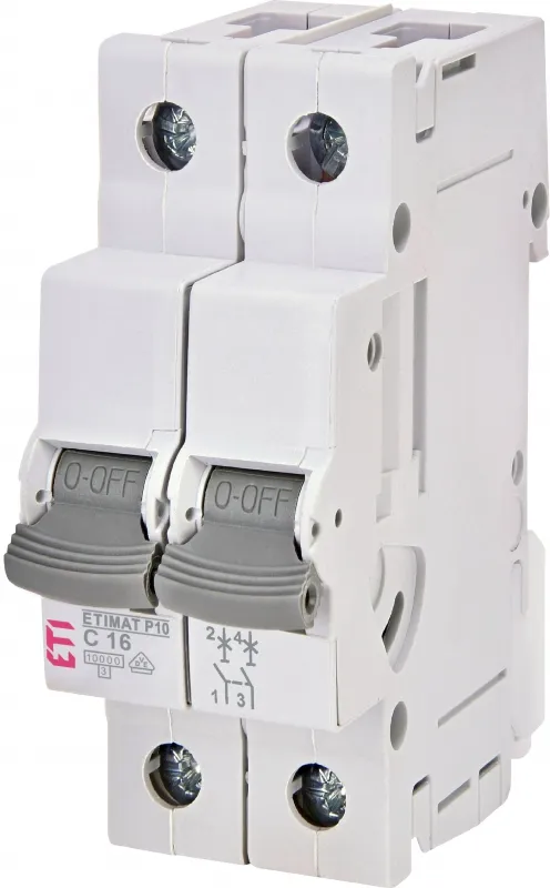 Leitungsschutzschalter ETIMAT P10 2p B10  15kA 001901708