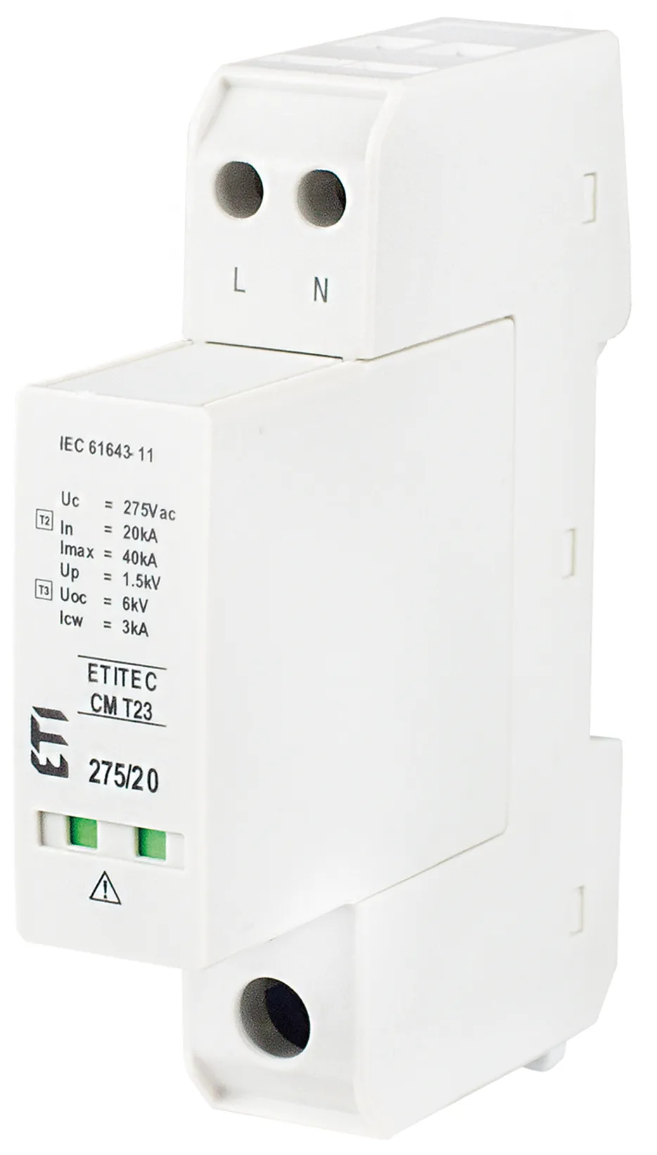Überspannungsableiter ETITEC CM T23 275/20 2+0 RC 002440651