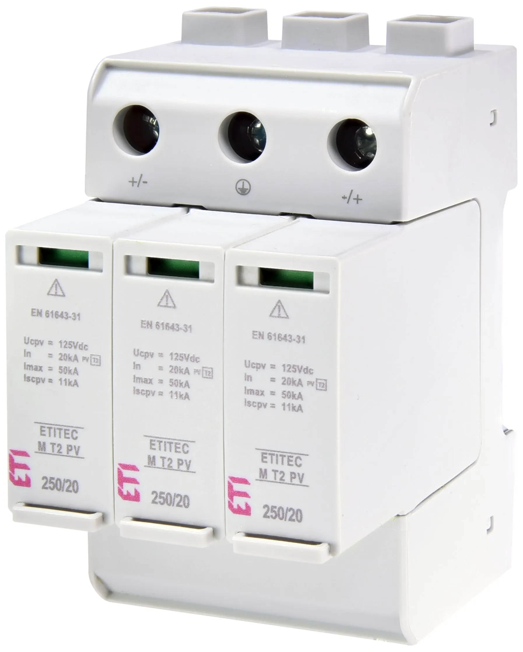 Überspannungsableiter ETITEC M T2 PV 250/20 Y 002440732