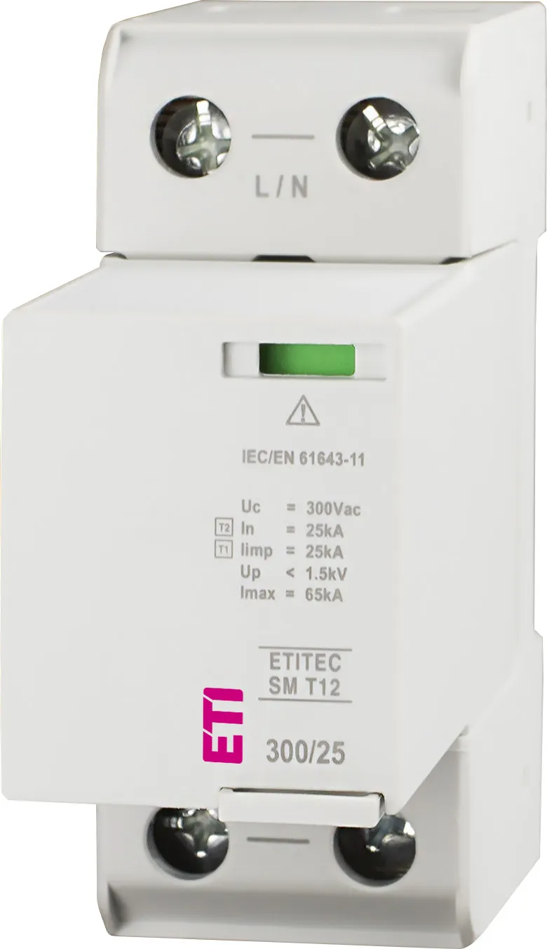 Überspannungsableiter ETITEC SM T12 300/25 1+0 RC 002440739