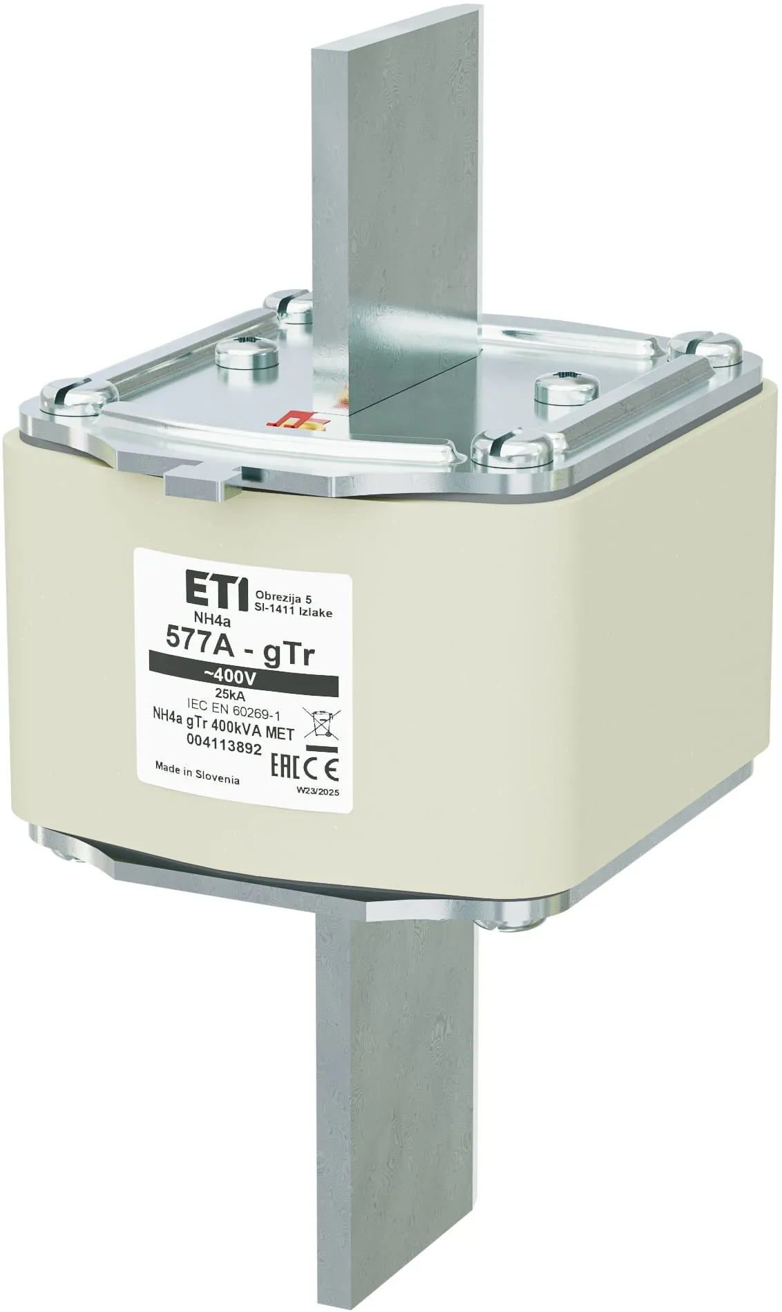 Sicherungseinsatz NH4a gTr 577A/400V/400kVA MET 004113892