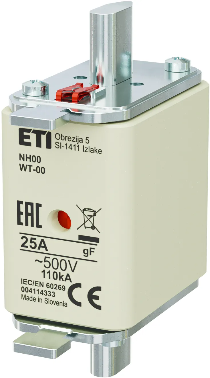 Sicherungseinsatz NH00/WT-00 gF 25A/500V 004114333