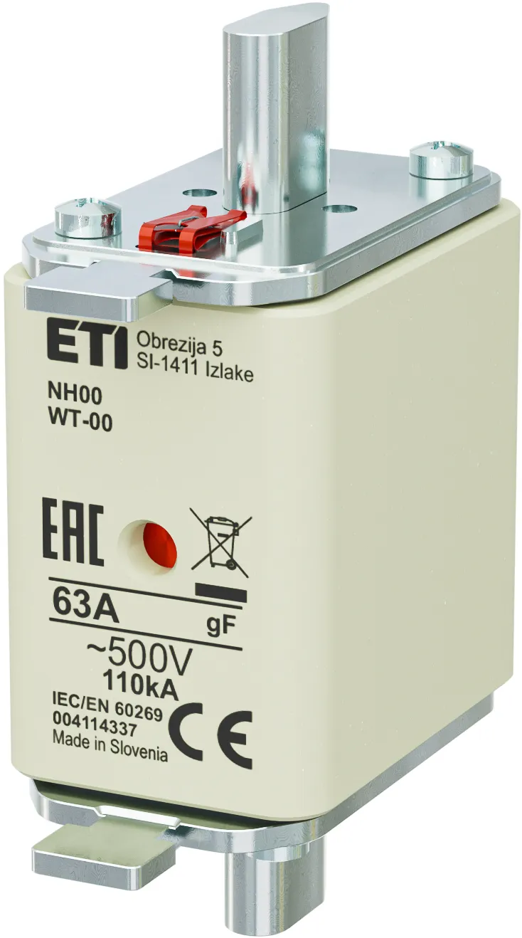Sicherungseinsatz NH00/WT-00 gF 63A/500V 004114337