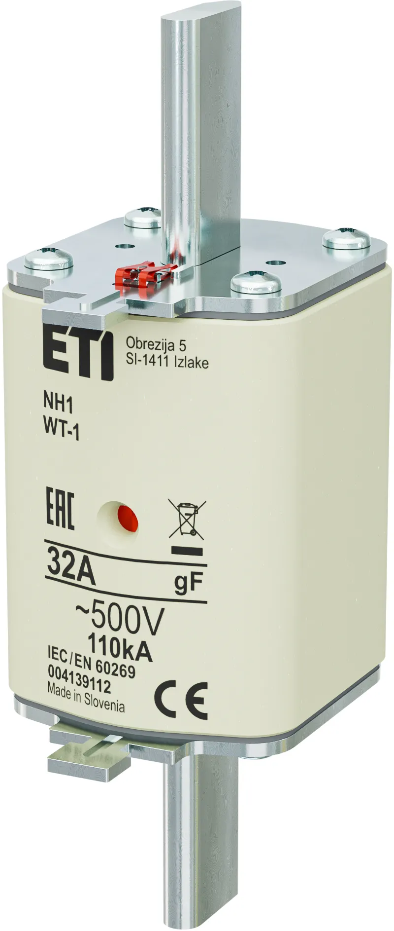 Sicherungseinsatz NH1/WT-1 gF 32A/500V 004139112