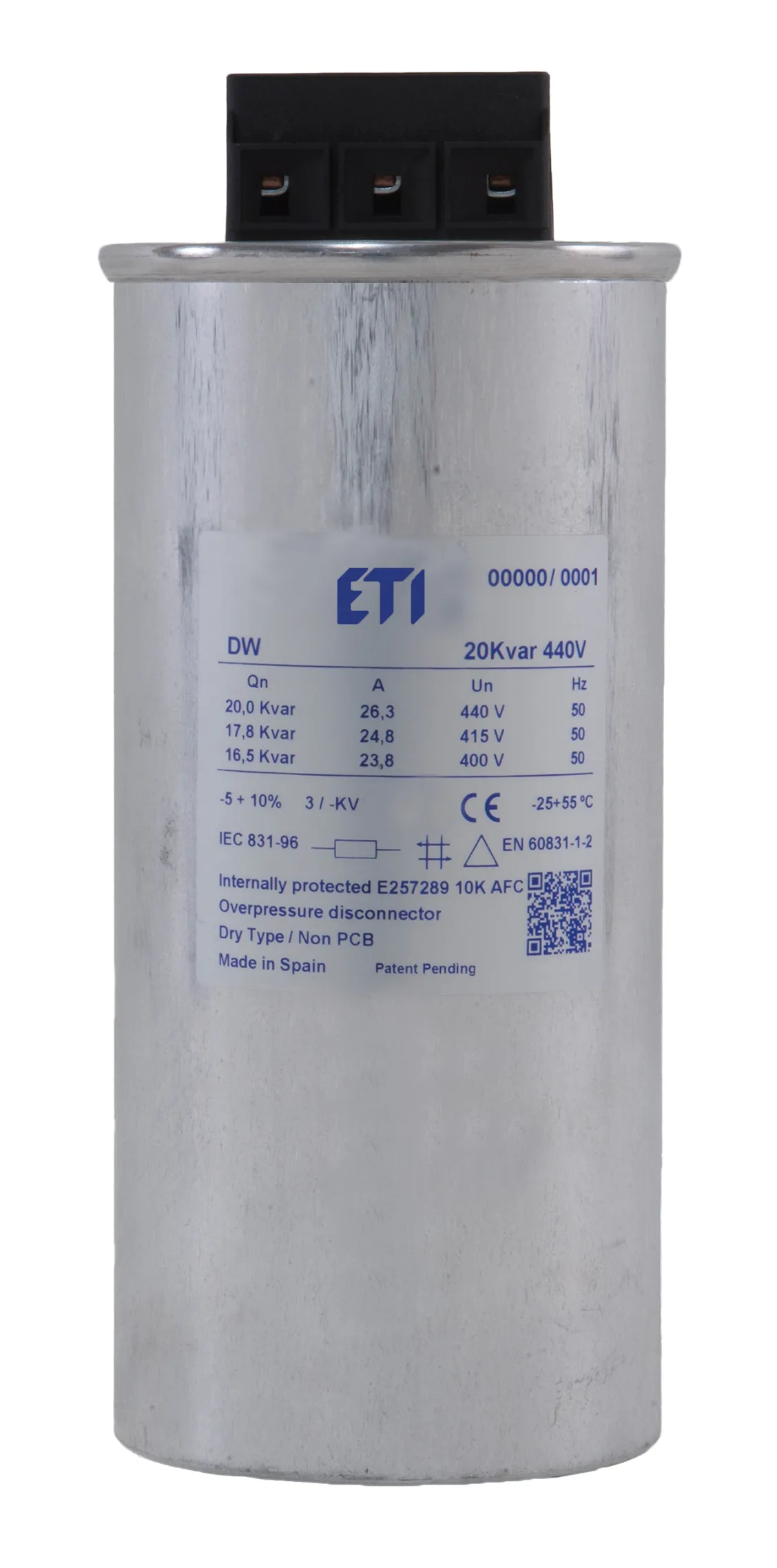 Kondensator LPC-DW 7.5 kVAr, 400V, 50HZ 004656850
