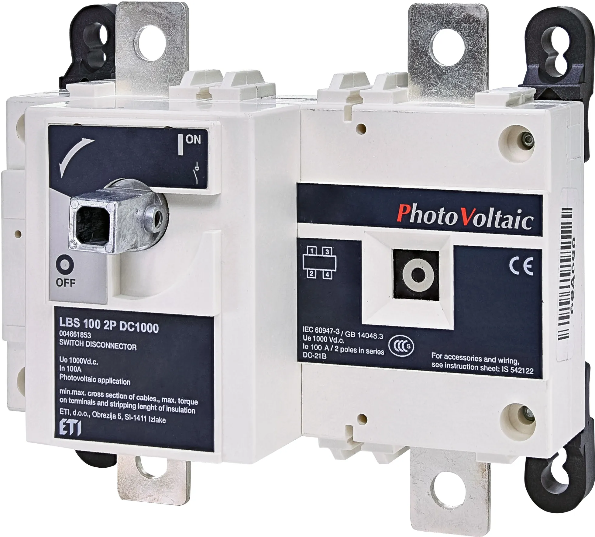 Lasttrennschalter PV LBS 100 2P DC1000 004661853