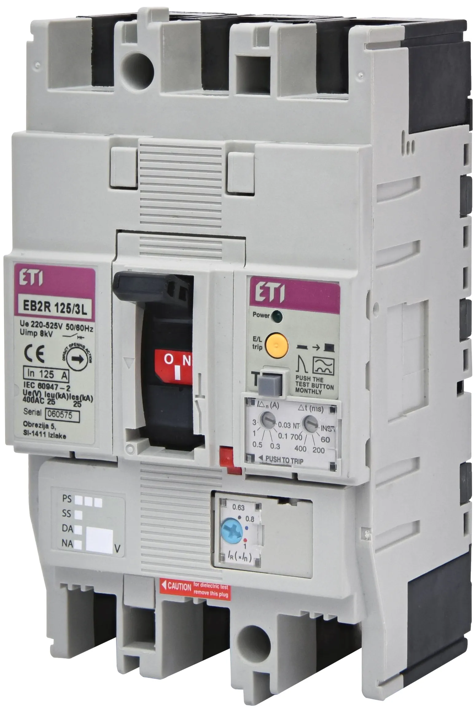 Leistungsschalter EB2R 125/3L 125A 3P 004671506