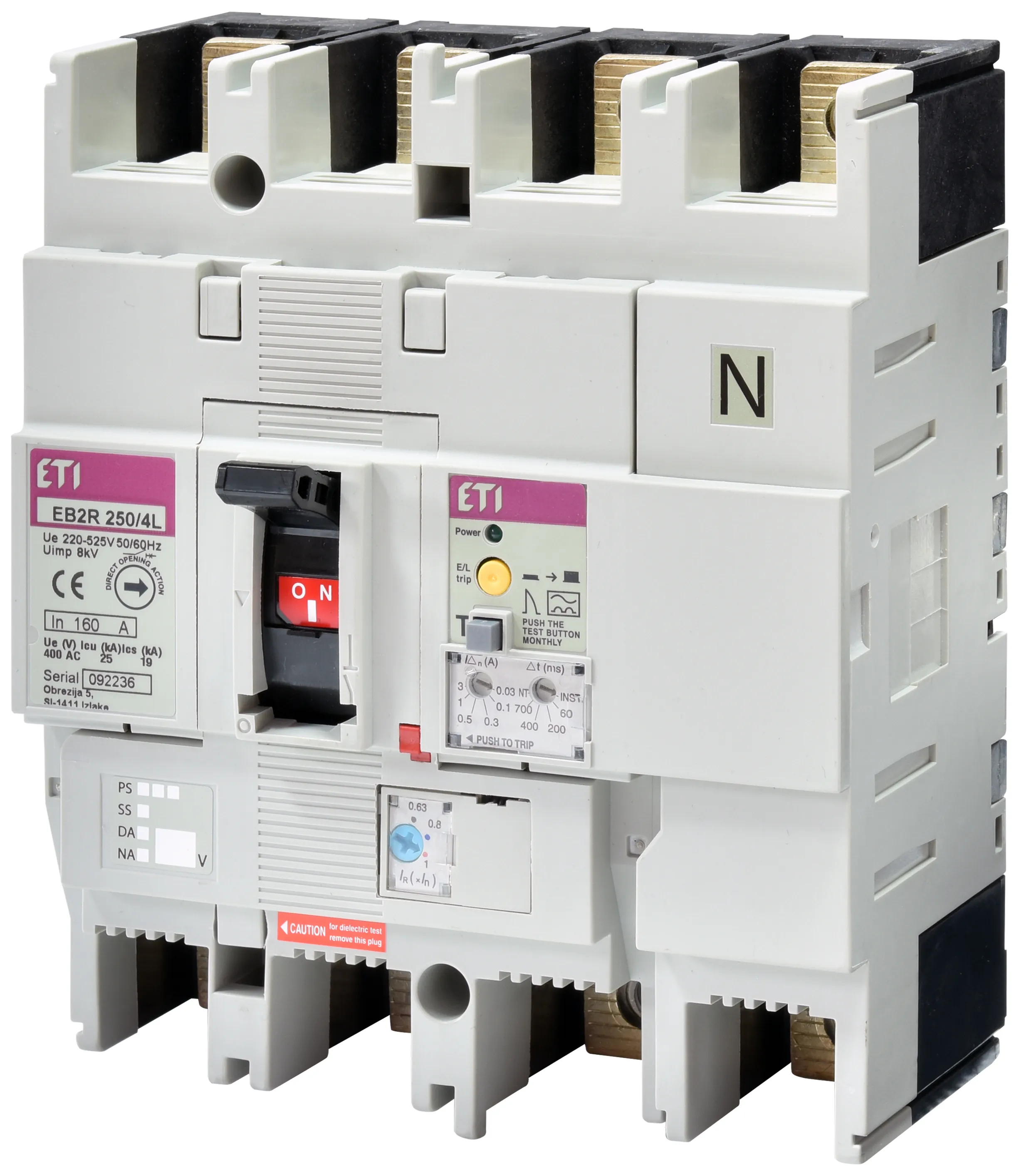 Leistungsschalter EB2R 250/4L 160A 4P 004671583
