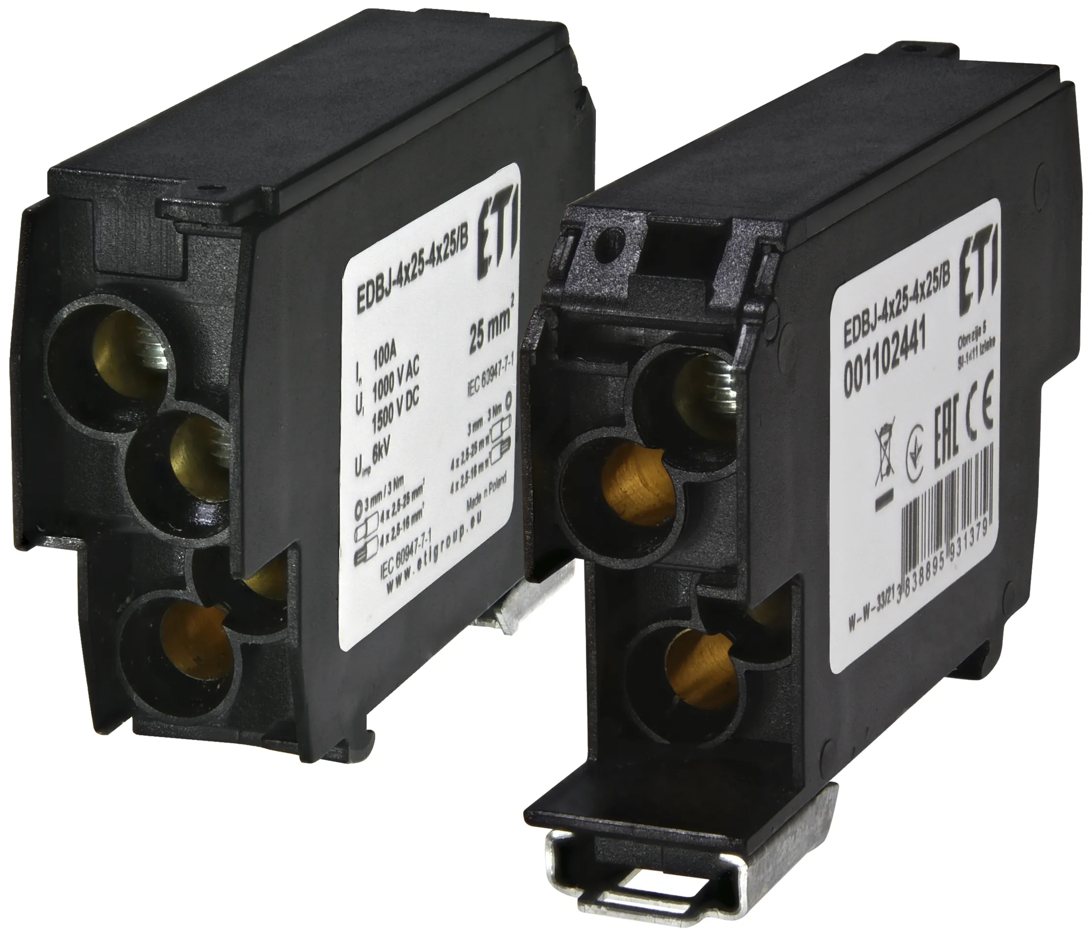 Verteilerblock EDBJ-4x25-4x25/B 001102441