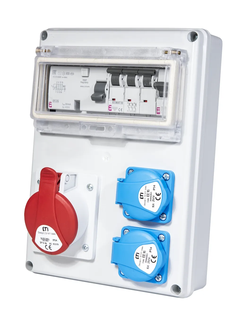 vormontierter Verteilerkasten EDS8 RCD 2/1 16 B+C 001105200