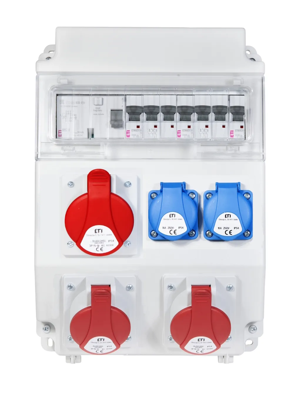 vormontierter Verteilerkasten EDS11 RCD 2S/3 16/32 B+C 001105270
