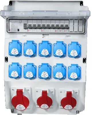 vormontierter Verteilerkasten EDS16 RCD 10/3 16/32 B+C 001105357