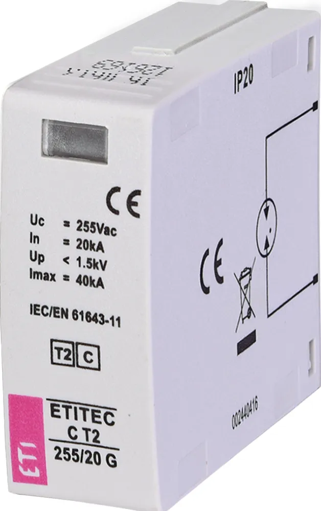 Überspannungsableiter MOD. ETITEC C T2 255/20 G 002440416