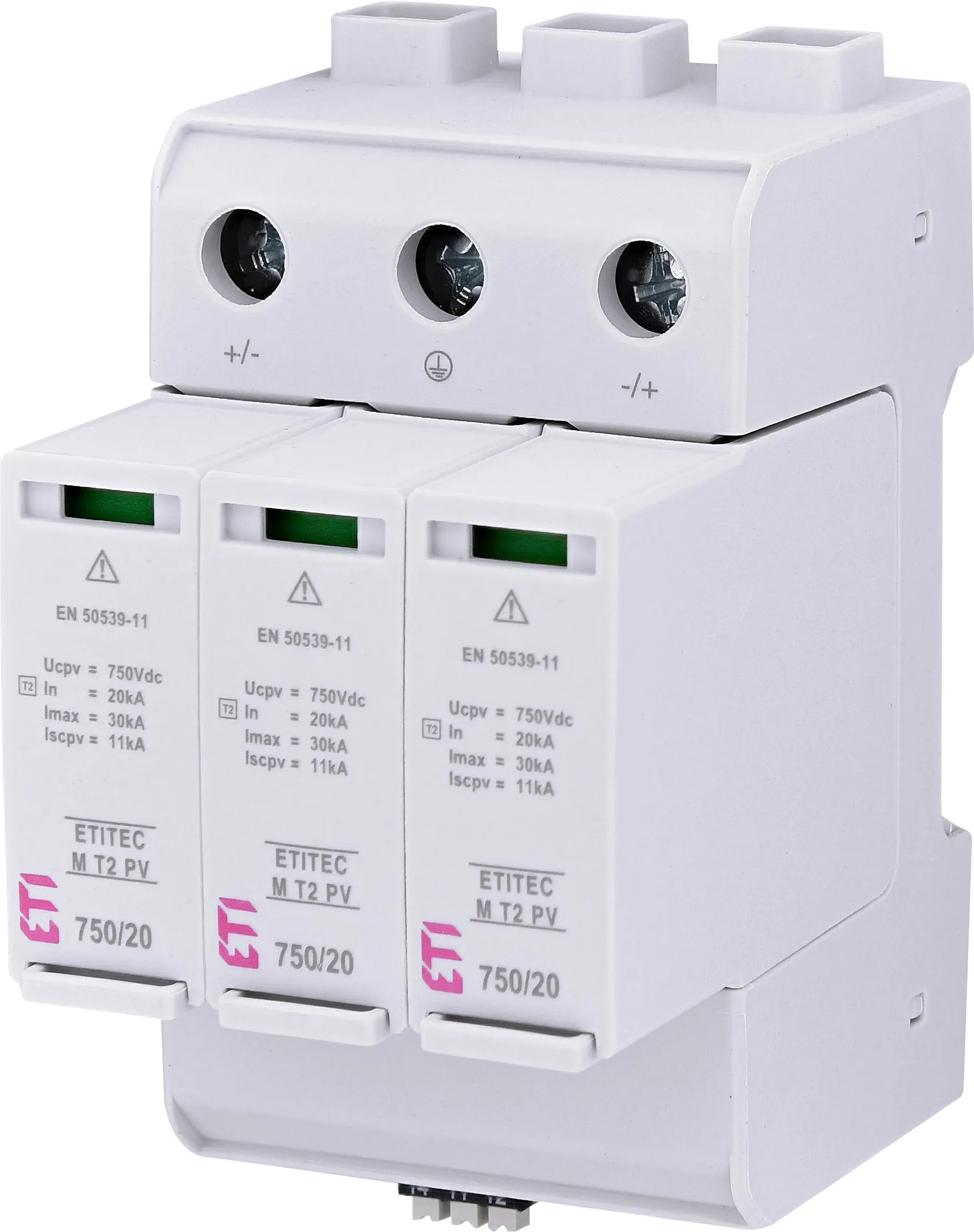 Überspannungsableiter ETITEC M T2 PV 1500/20 Y RC 002440518