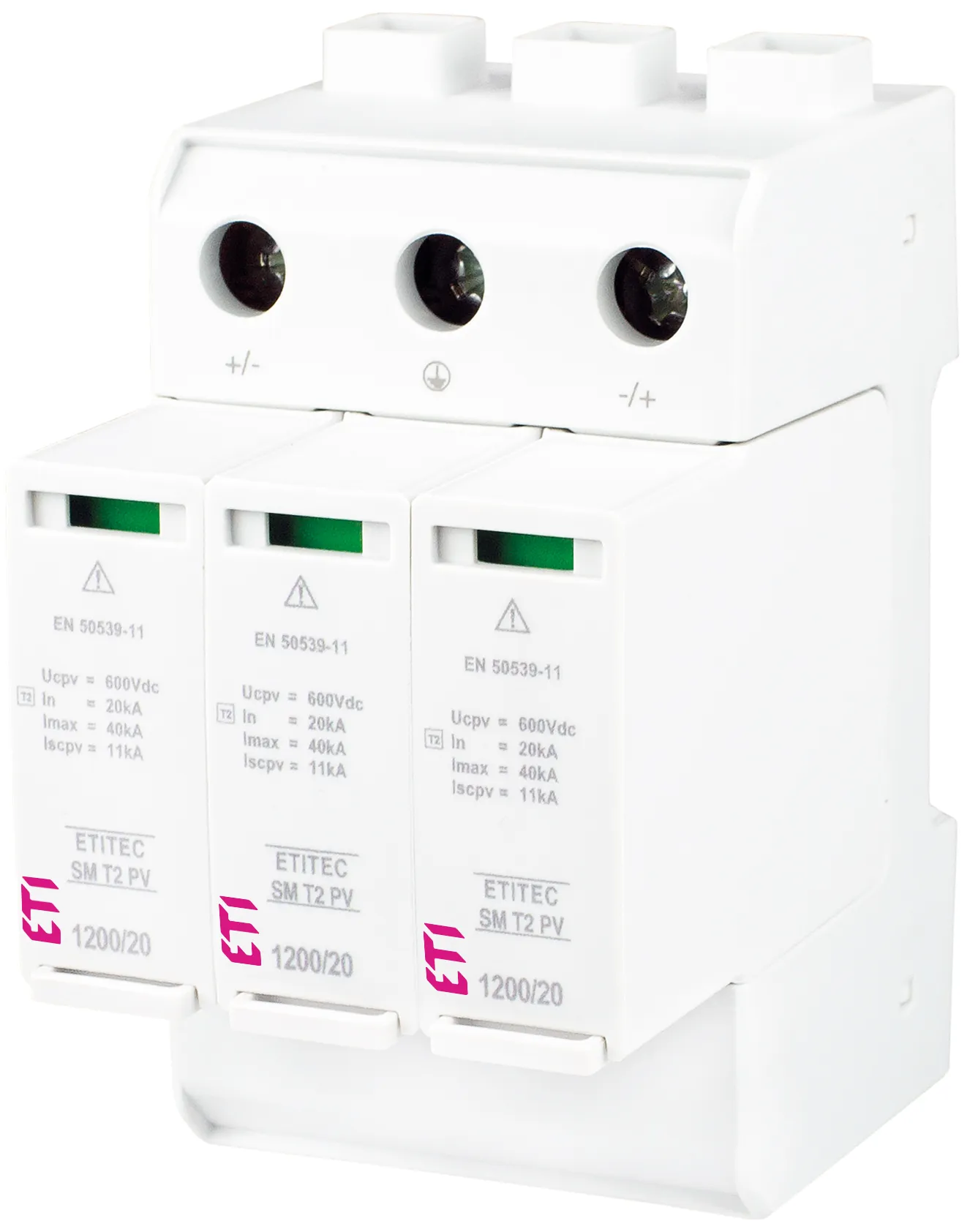 Überspannungsableiter ETITEC SM T2 PV 1200/20 Y 002440634