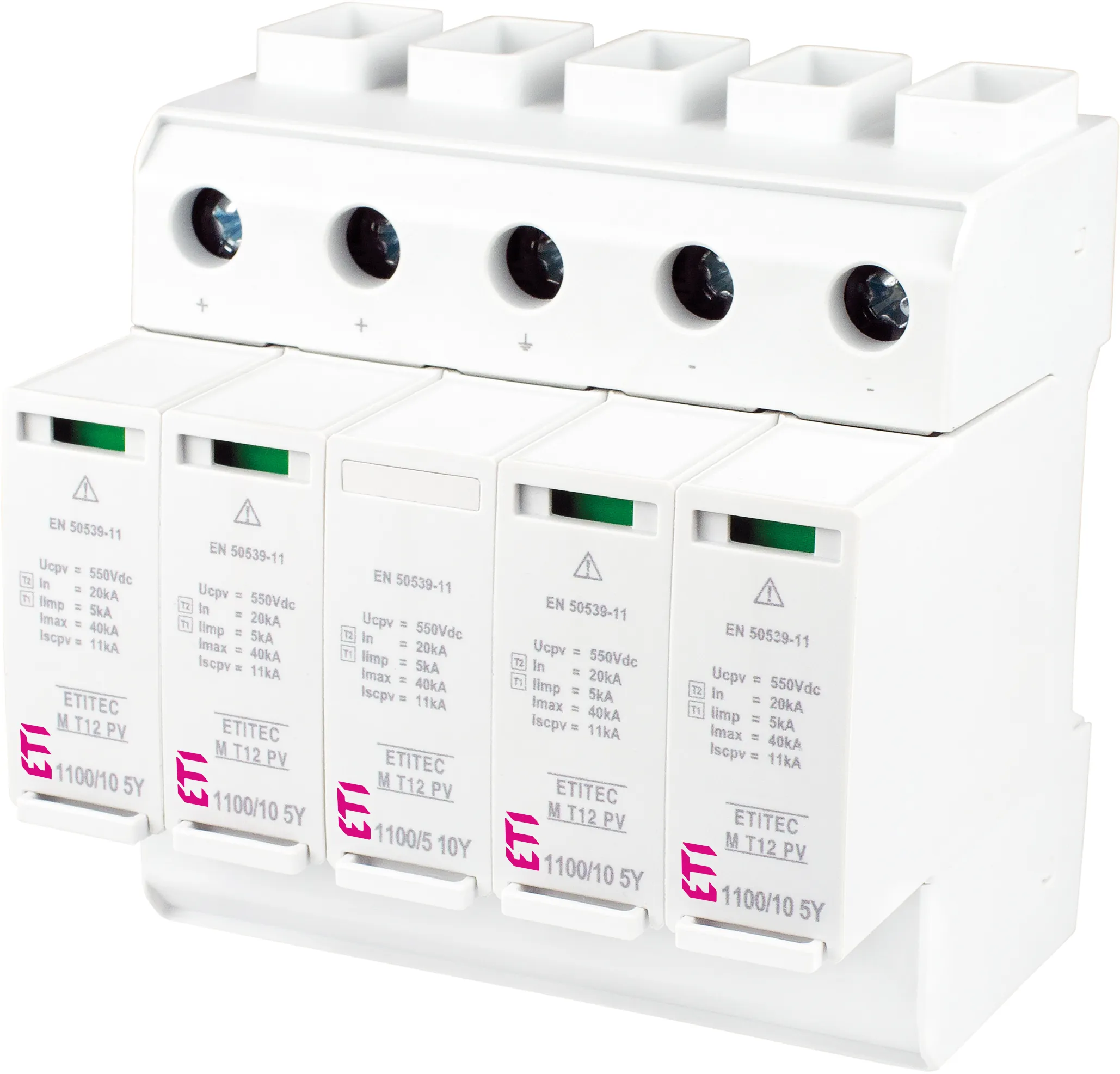 Überspannungsableiter ETITEC M T12 PV 1100/10 5Y RC 002440676