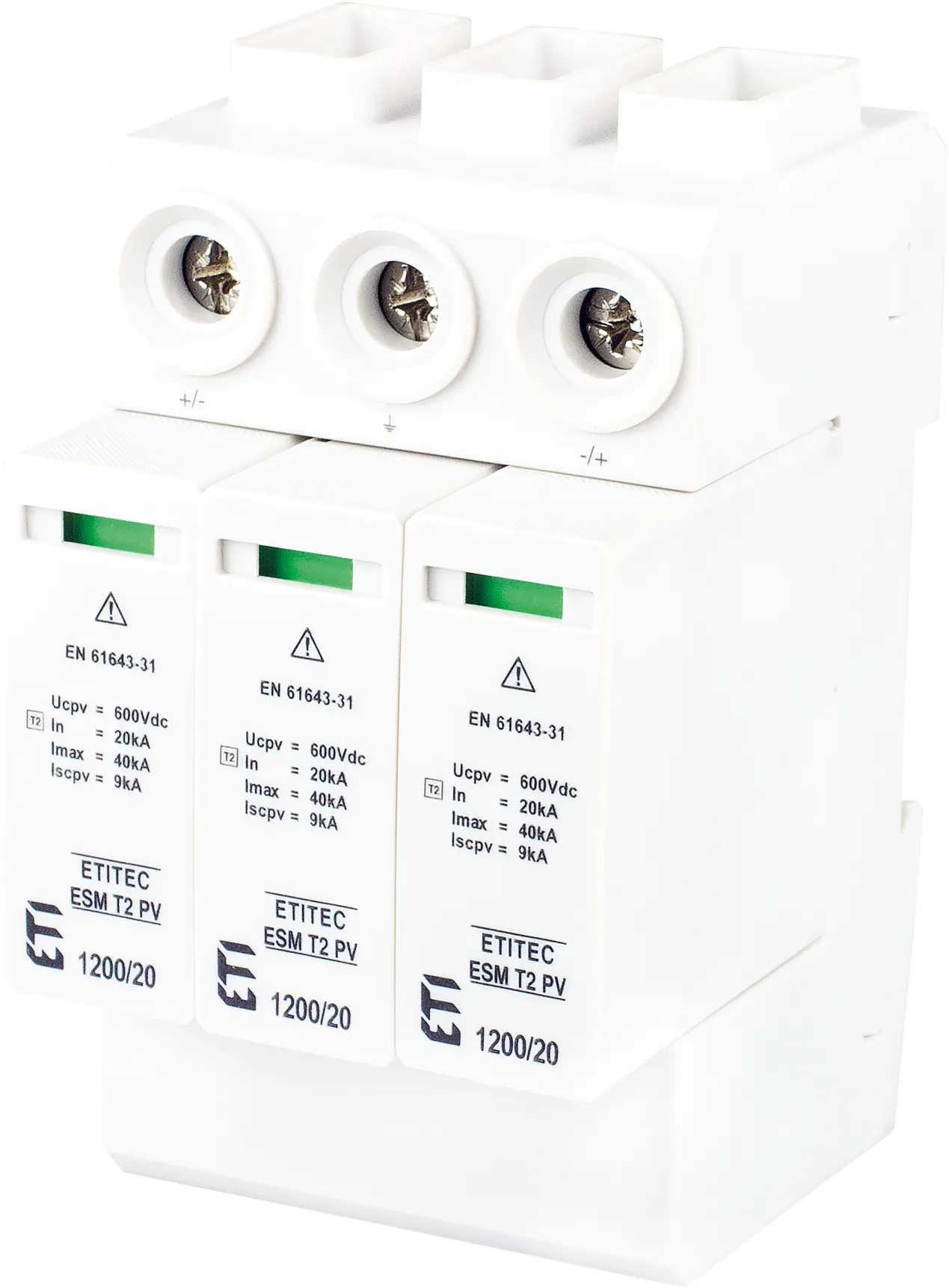 Überspannungsableiter ETITEC ESM T2 PV 1200/20 Y RC 002440681