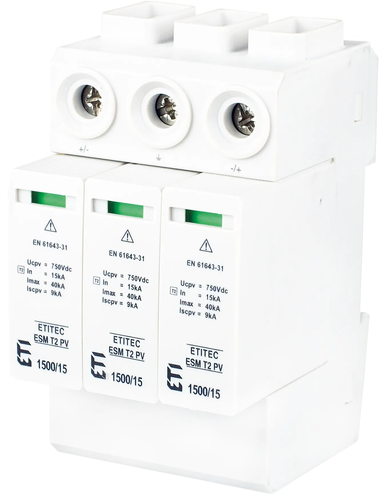 Überspannungsableiter ETITEC ESM T2 PV 1500/15 Y RC 002440685