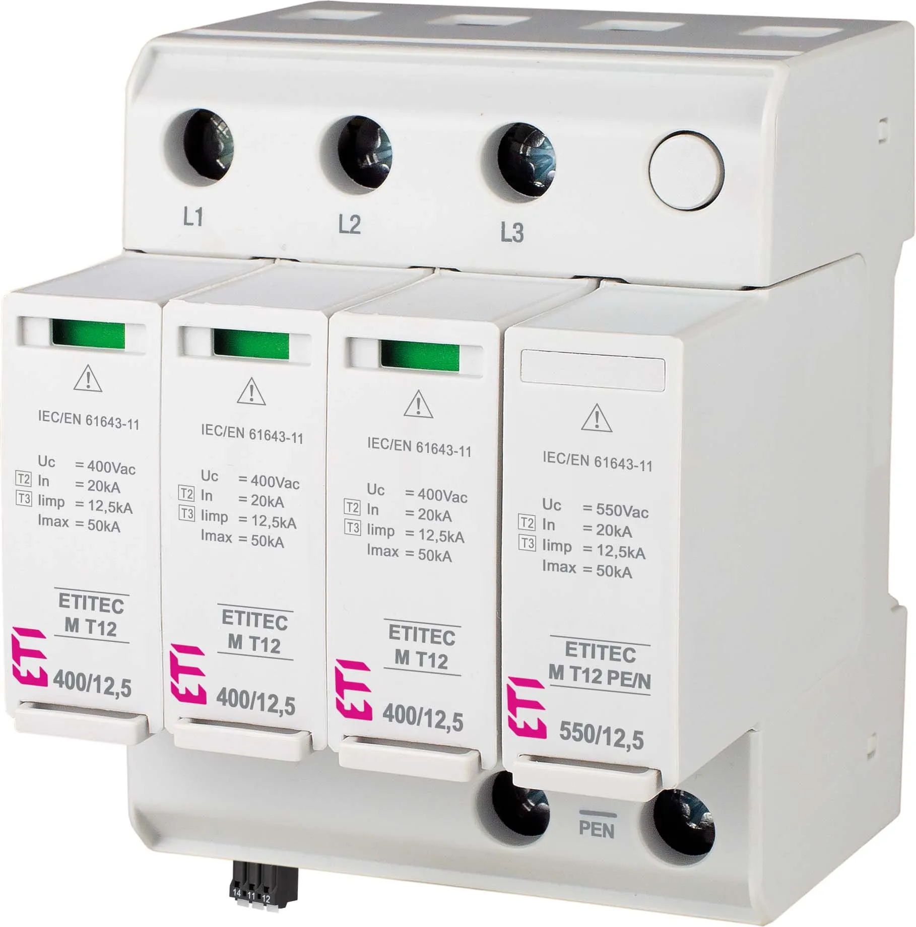 Überspannungsableiter ETITEC M T12 950/12,5 4Y RC 002440811
