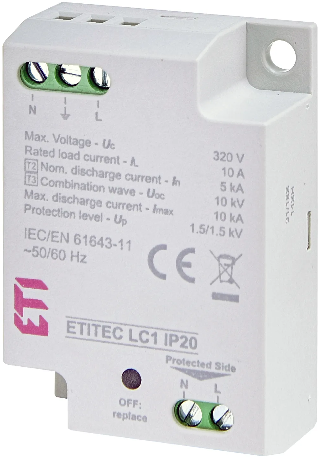 Überspannungsableiter ETITEC LC1 IP20 002442980