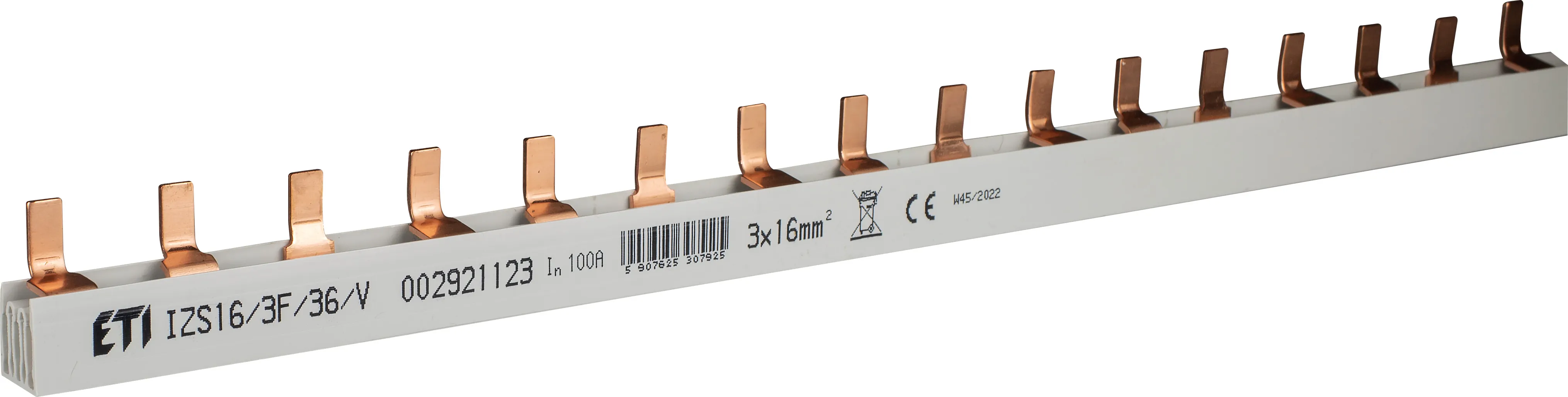 Isolierte Sammelschiene IZS16/3F/36/V (1m) 002921123