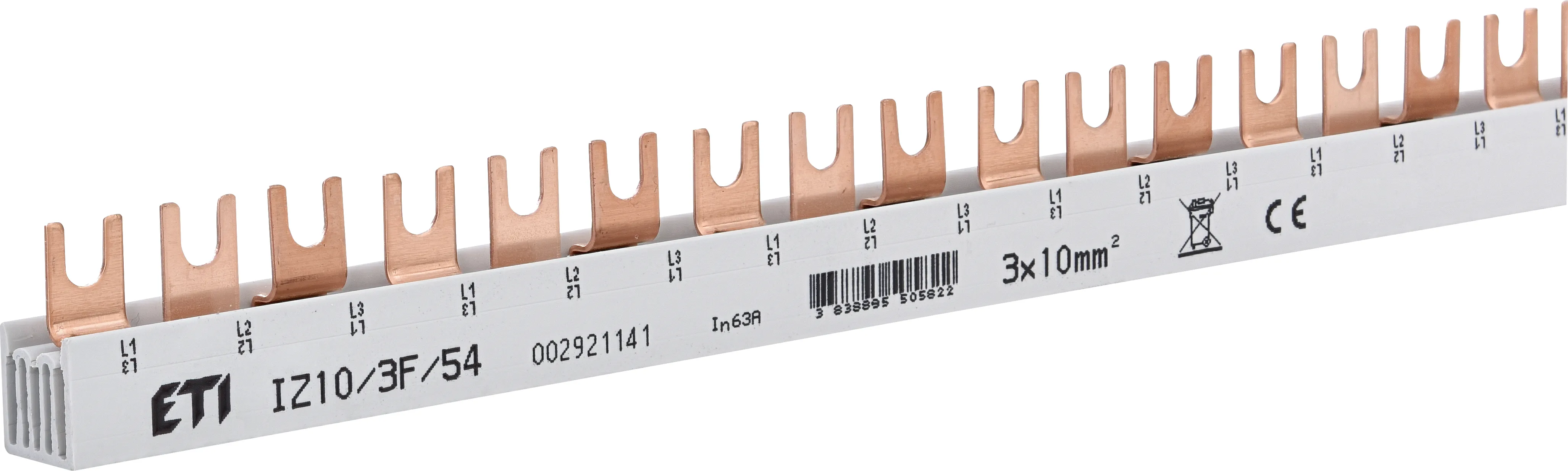 Isolierte Sammelschiene IZ10/3F/54 002921141