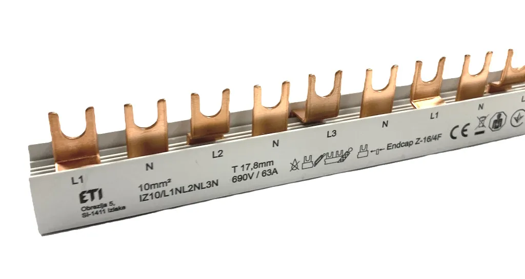 Kupferschiene IZ10/L1NL2NL3N/54 002921279