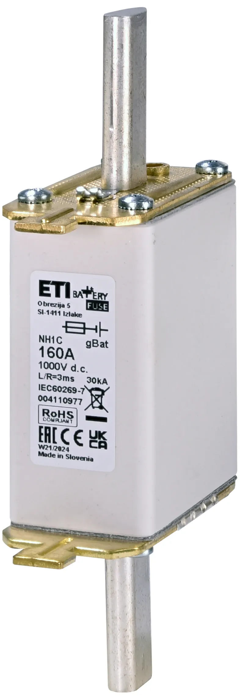 Sicherungseinsatz NH1C gBat 50A/1000V DC 004110972