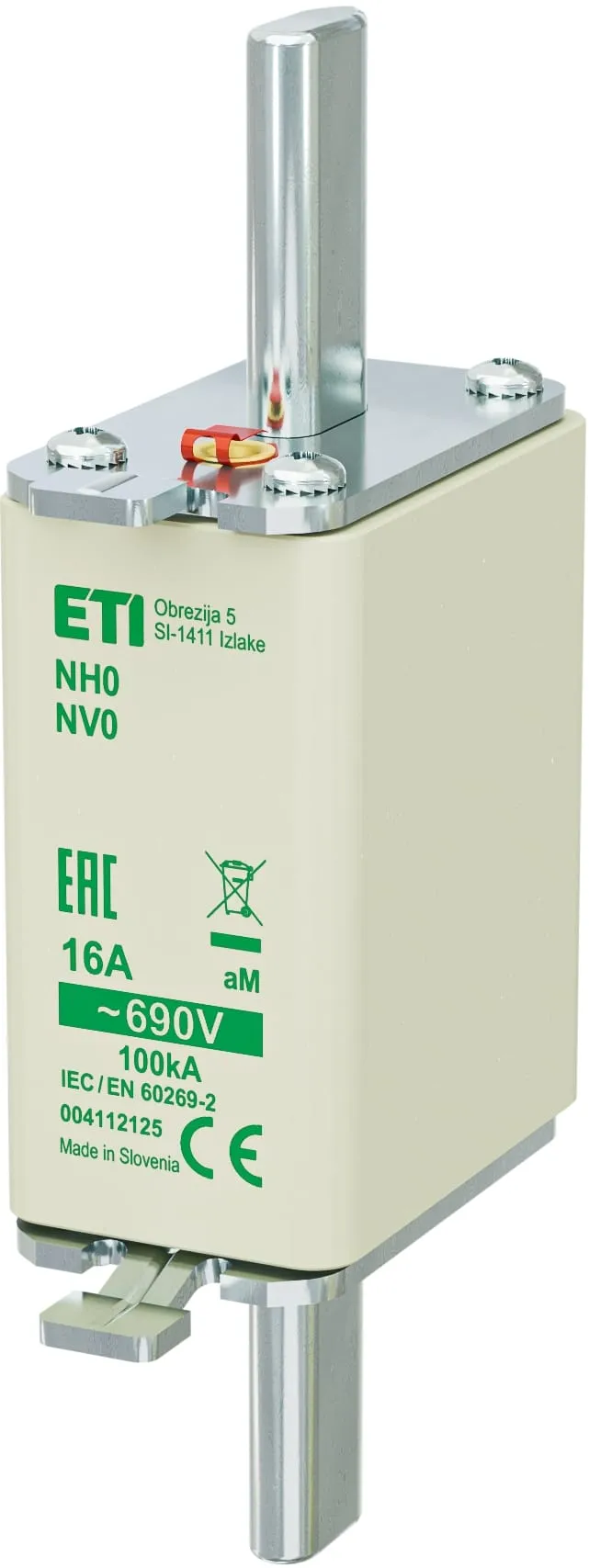 Sicherungseinsatz NH0 aM 16A/690V 004112125