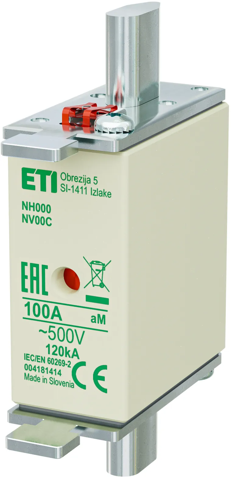 Sicherungseinsatz NH000 aM 100A/500V 004181414