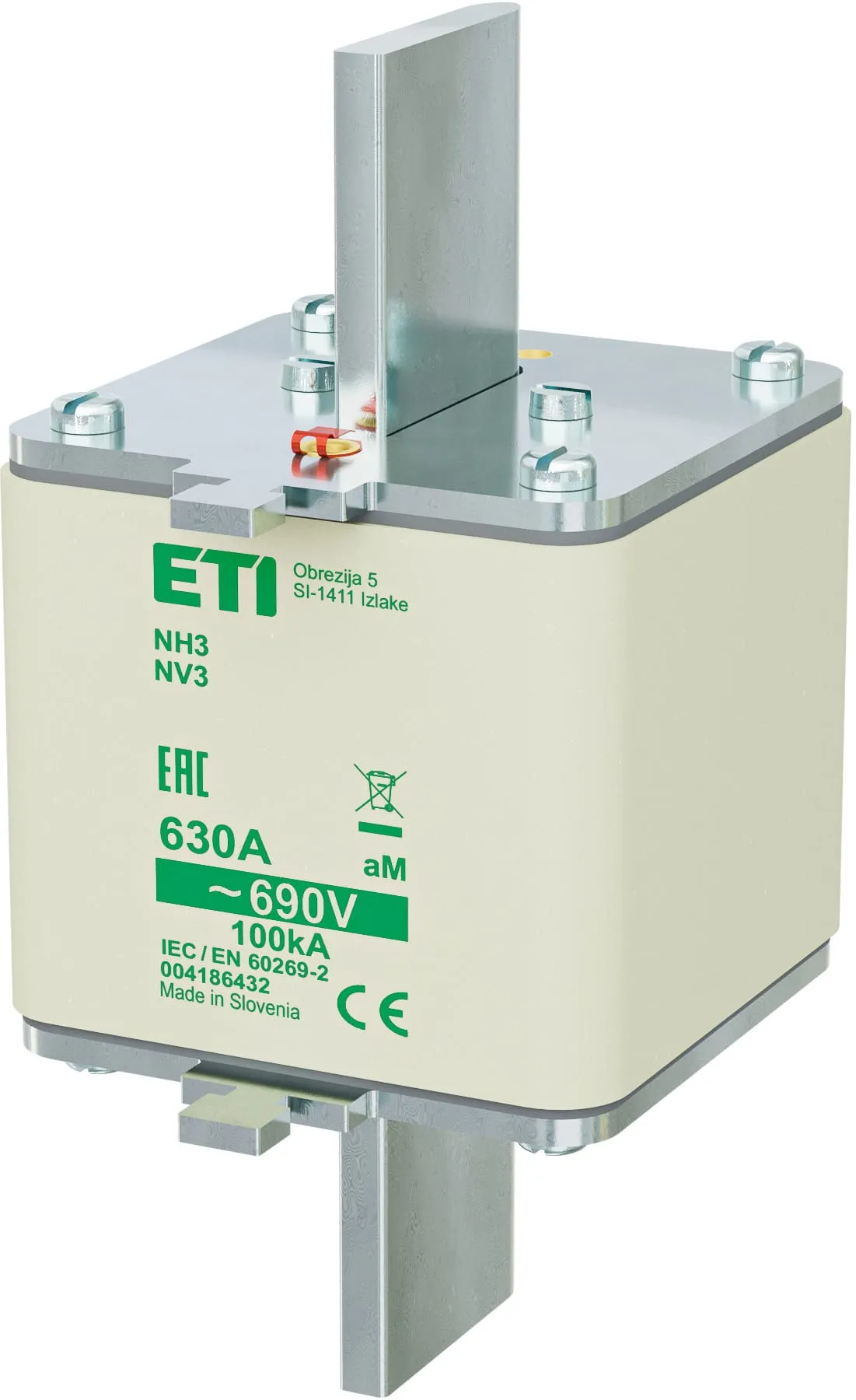 Sicherungseinsatz NH3 aM 630A/690V 004186432