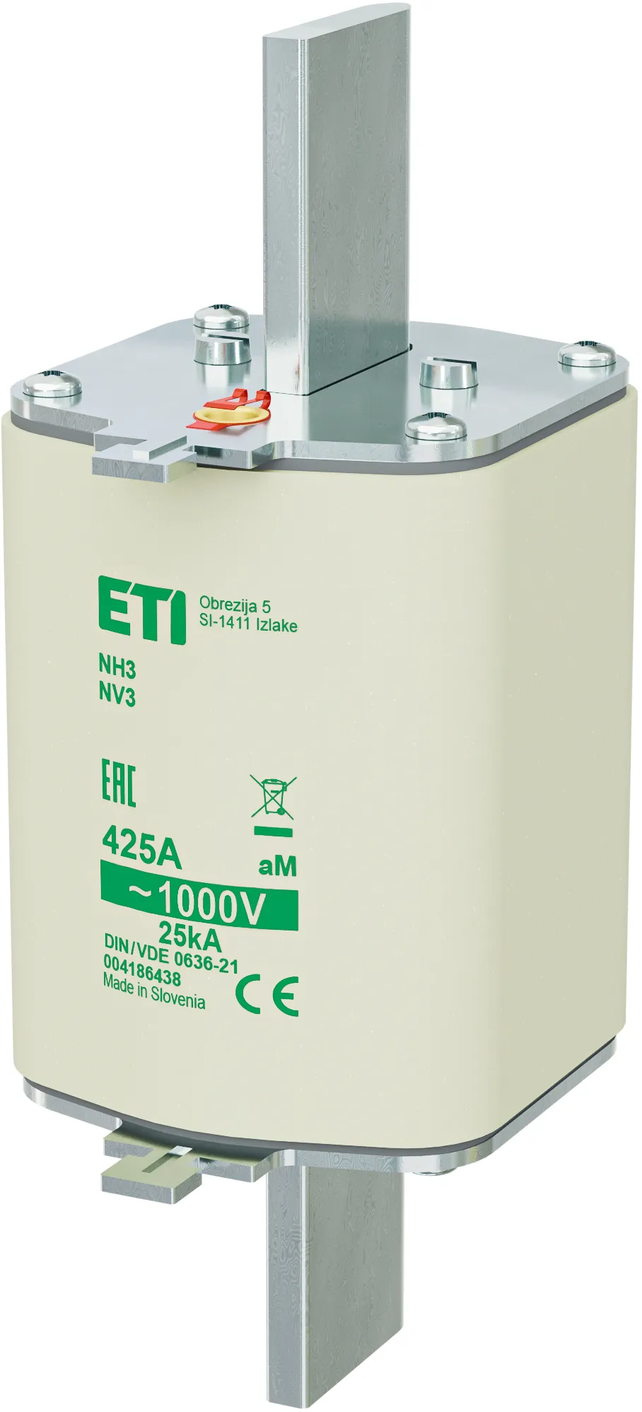 Sicherungseinsatz NH3/85 aM 425A/1000V 004186438