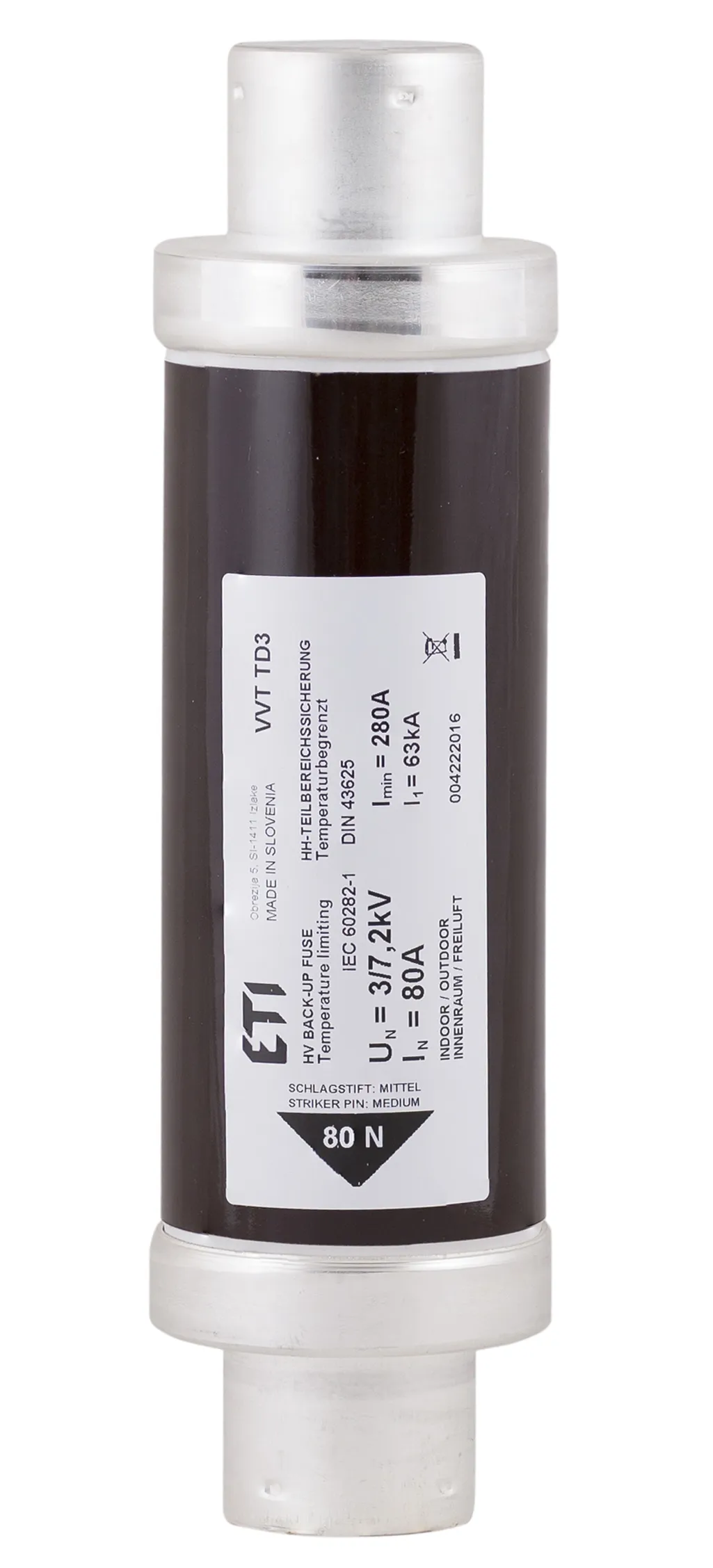 Sicherungseinsatz VVT-D3 7,2kV/32A 292 004222512