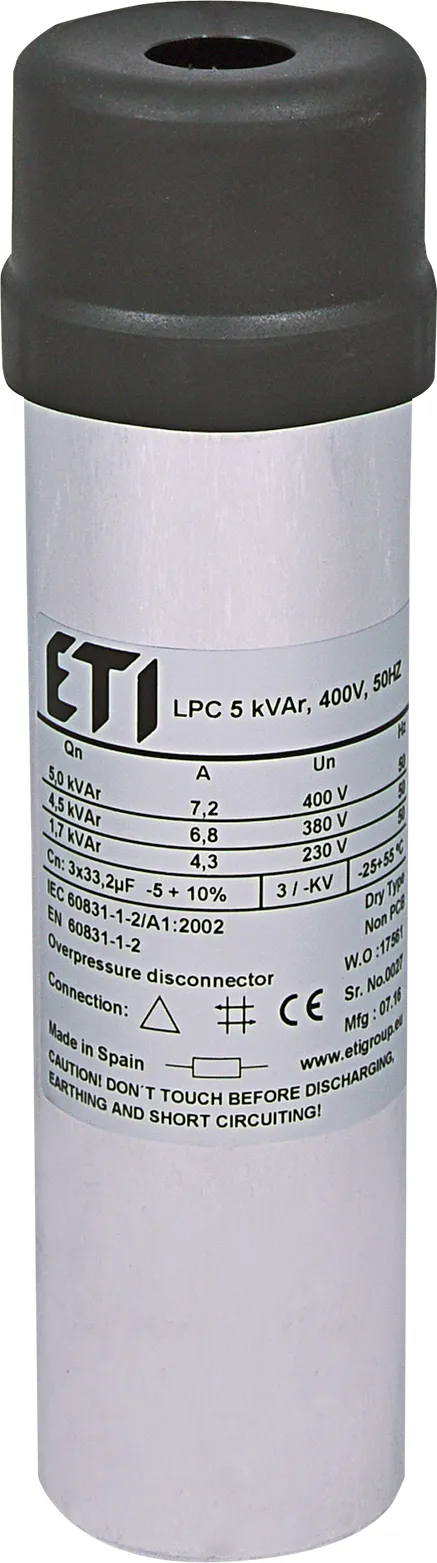 Kondensator LPC 5 kVAr, 400V, 50Hz 004656705