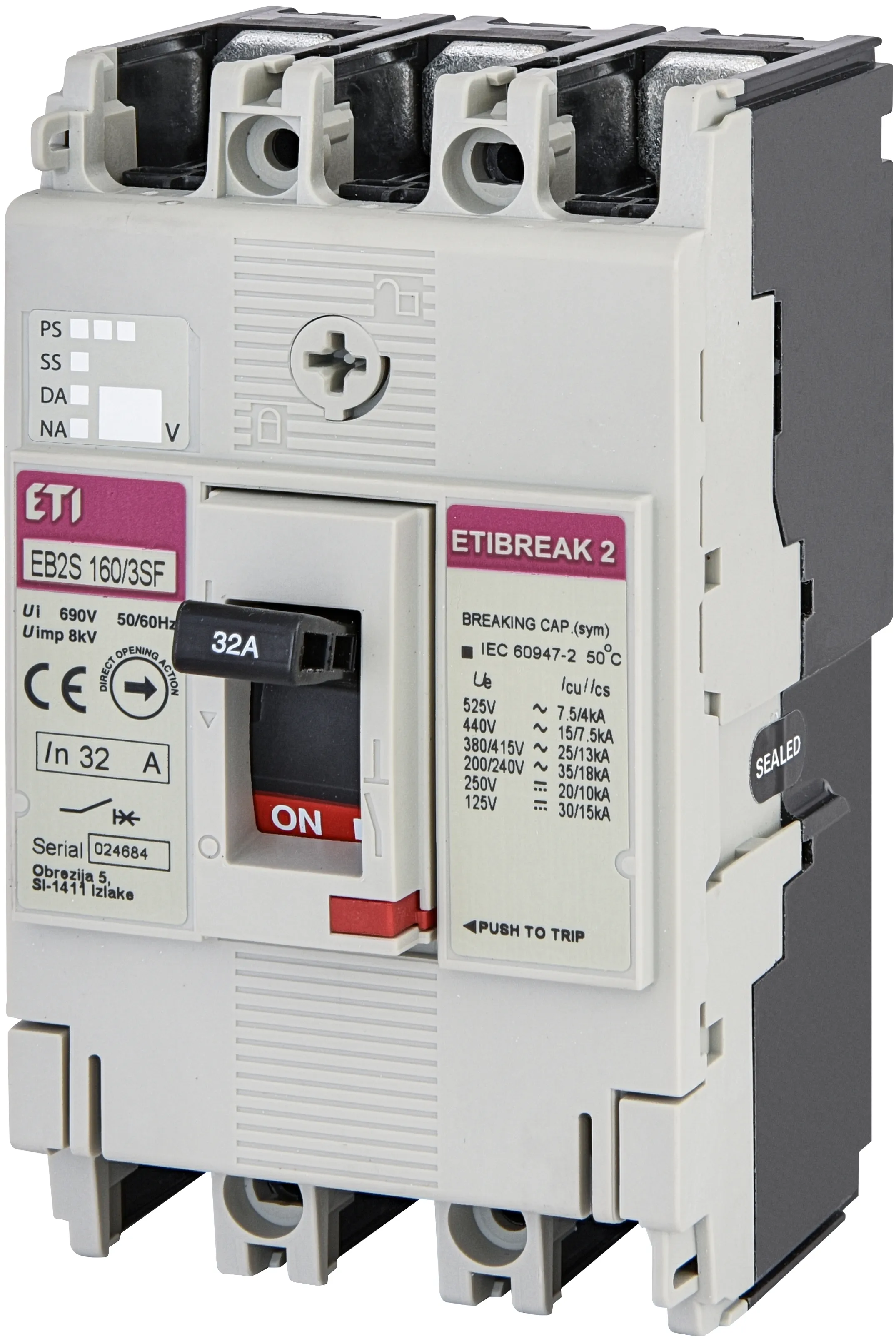 Leistungsschalter EB2S 160/3SF 32A 3p 004671830