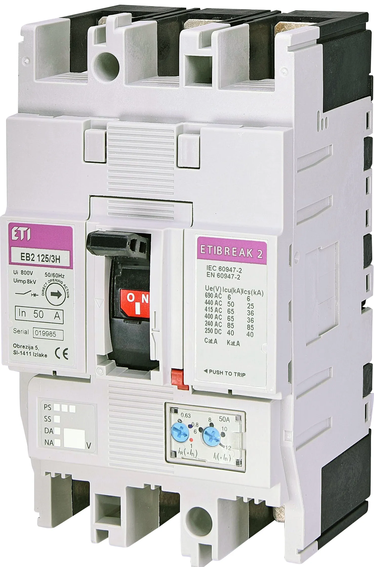 Leistungsschalter EB2 125/3H 125A 3p 004672106